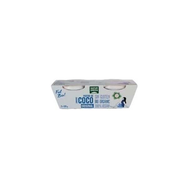 Naturgreen Postre Ecológico De Coco Original 2X125G