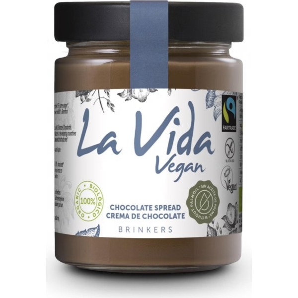 La Vida Vegan Crema de Chocolate para Untar Bio Sin Gluten 600g